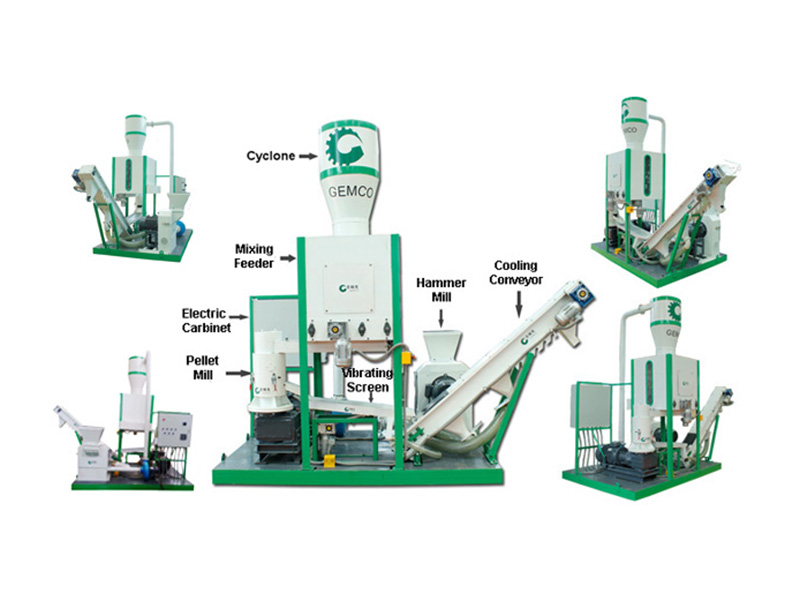 biomass mobile pellet plant structure