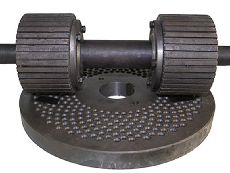 D type pellet press roller