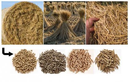 how to make straw pellets
